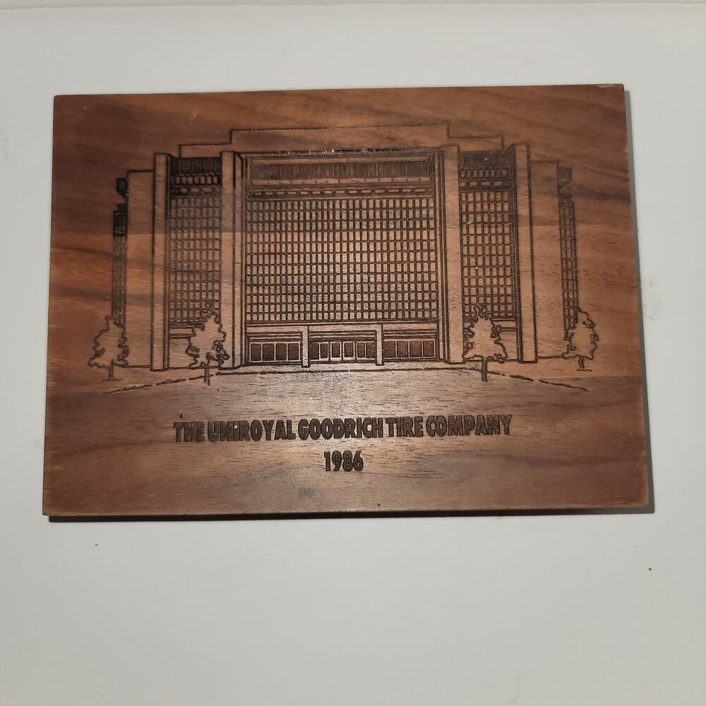 The Uniroyal Goodrich Tire Company Building 1986 playing cards souvenir box